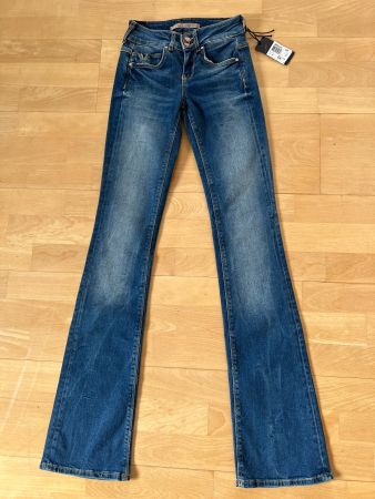 GUESS Damen Jeans Hose in Gr. 24, Blau