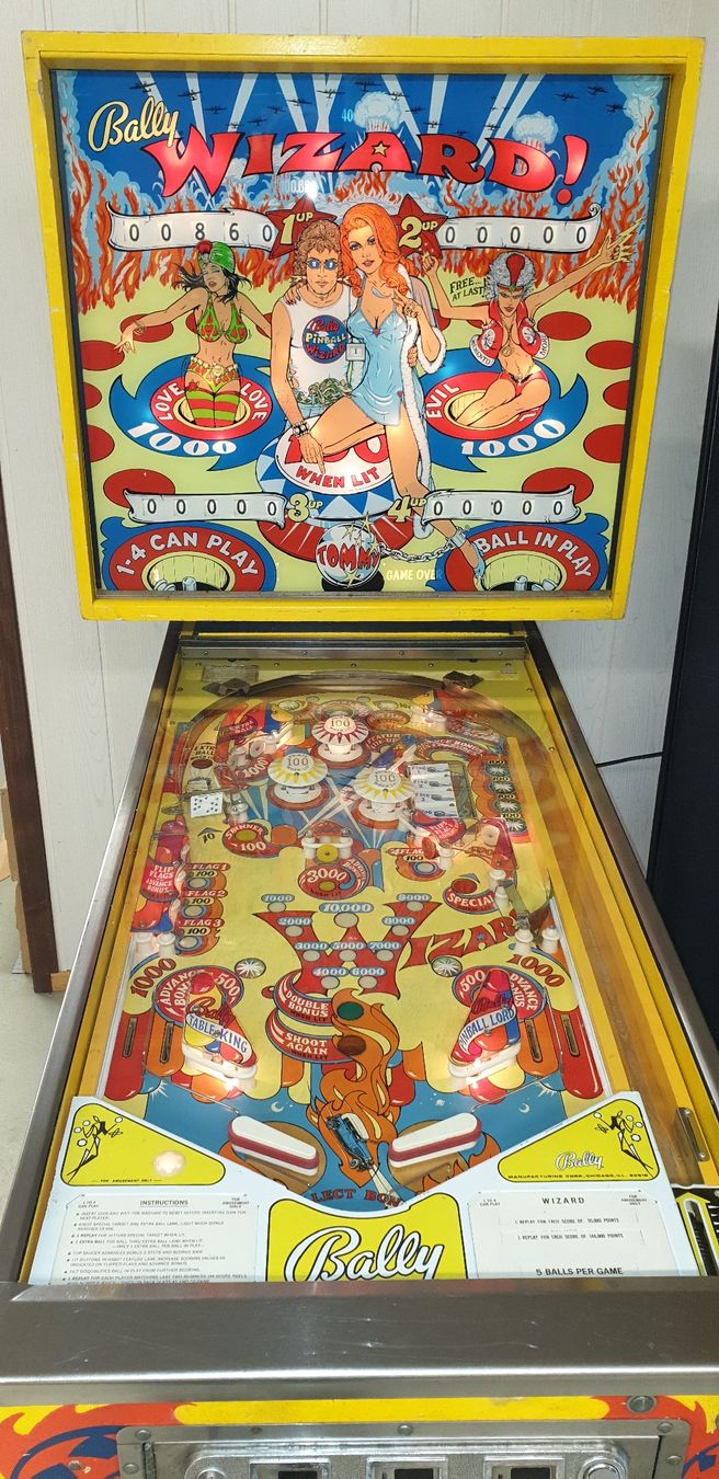 Flipperkästen: WIZARD Bally 1975 – Gebraucht aus Heiligenschwendi von Flipperbude 1