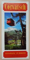 Corvatsch Silvaplana St.Moritz Vintage Faltprospekt, 60er J.