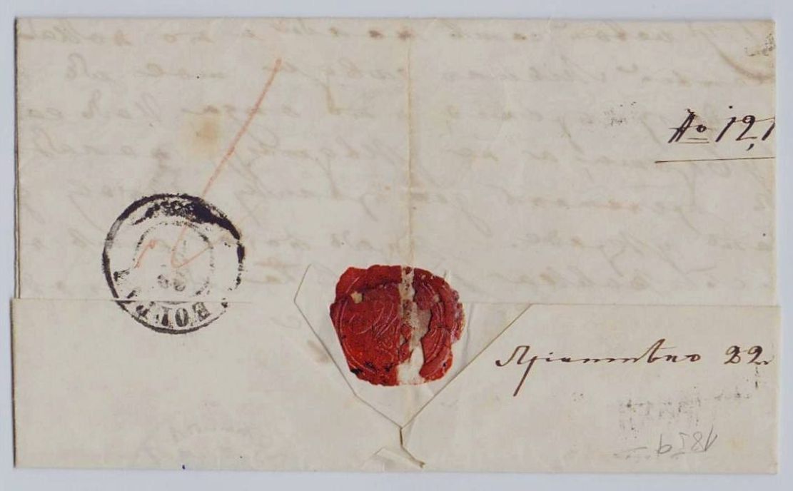 Tutti i francobolli: Faltbrief m. Inhalt, Serbien 1859 – Usato da Flamatt venduto da samowarow 3