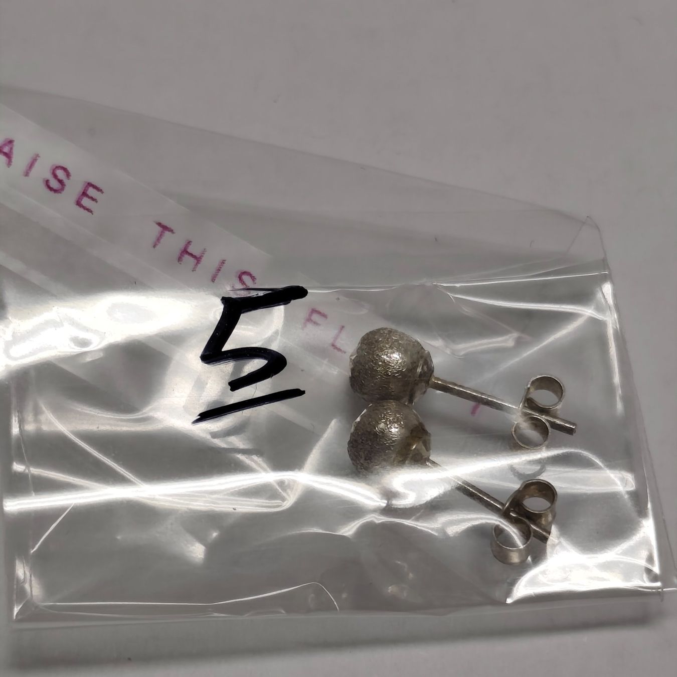 Ohrringe & -stecker: Vintage Silver silber Stud Earrings Boucles d'Oreilles #A4 – Gebraucht aus Châtelaine von Tropic.Watch2 6