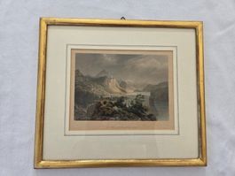 Vintage Stich "Der Wallenstatter See"