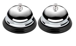 Rezeptionsglocke aus Metall, 2 Stück