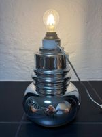Lampenfuss 60er/70er aus Glas mit Silber bedampft