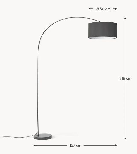 Westwing Lampen: Bogenlampe schwarz - Westwing – Gebraucht aus Bern von ipds 4