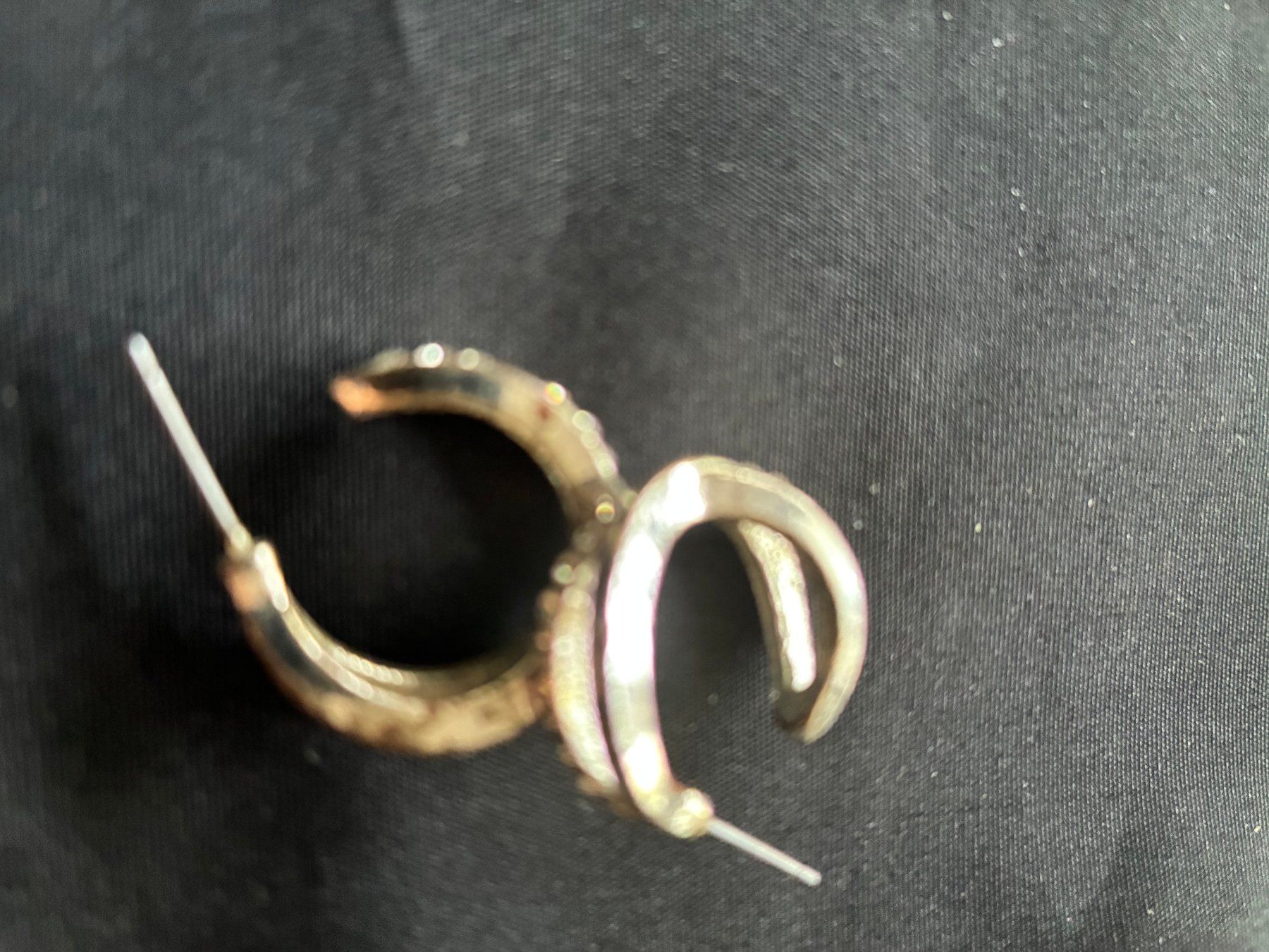 Orecchini pendenti & Orecchini a lobo: boucles oreilles argenté avec petits strass – Usato da Evilard venduto da nenette01