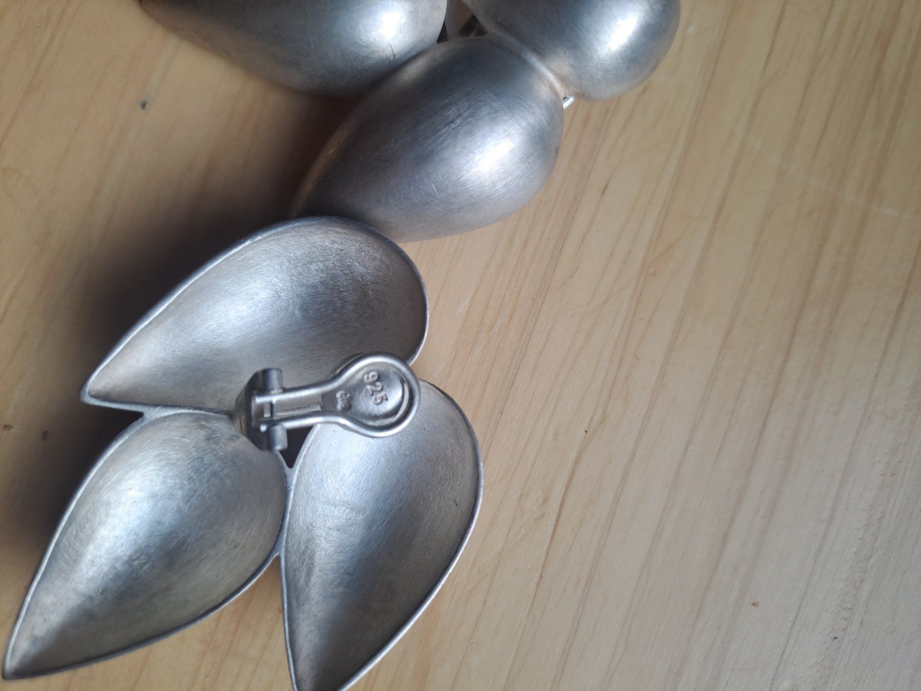 Ohrringe & -stecker: Grosse Silberohrclips 925 – Gebraucht aus Emdthal von kasira 2