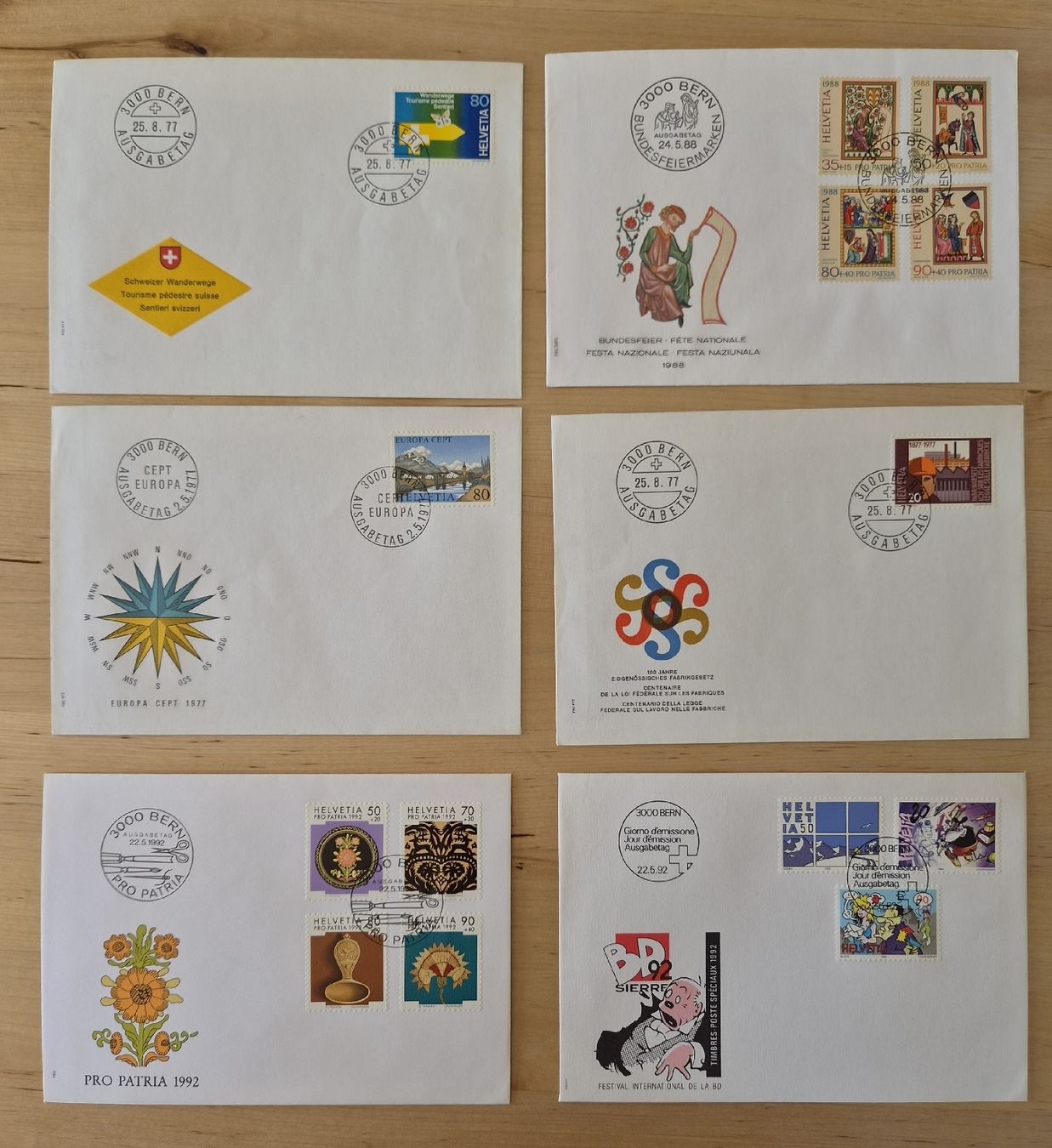 Tous les timbres: Ersttagsbriefe – D'occasion à Erlach par Kjt 2