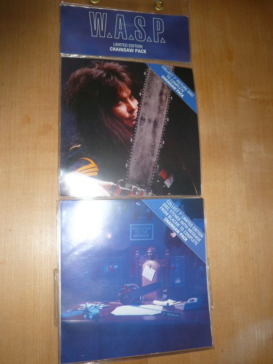 W.A.S.P. – Chainsaw Charlie - UK 1992 - with rare wallet! (Neu und ...