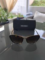 Dolce & Gabbana Damen Sonnenbrille Havanna / Gold + Etui