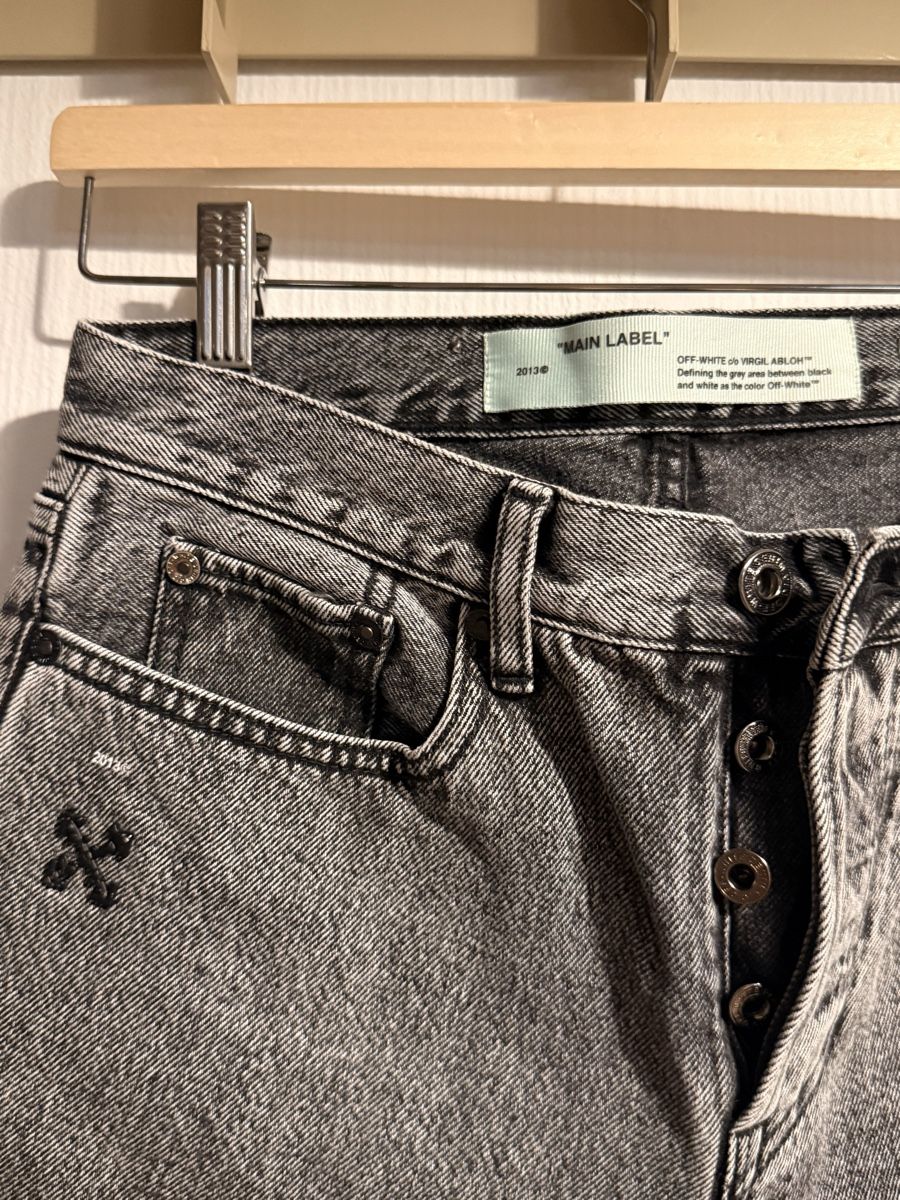 Off-White Jeans: Jean Off-White gris délavé taille 36 – Usato da Monnaz venduto da MDVintage 3