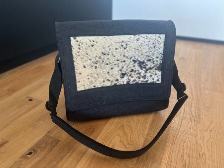 Filztasche Dokumente/Laptop handmade Kuhfell