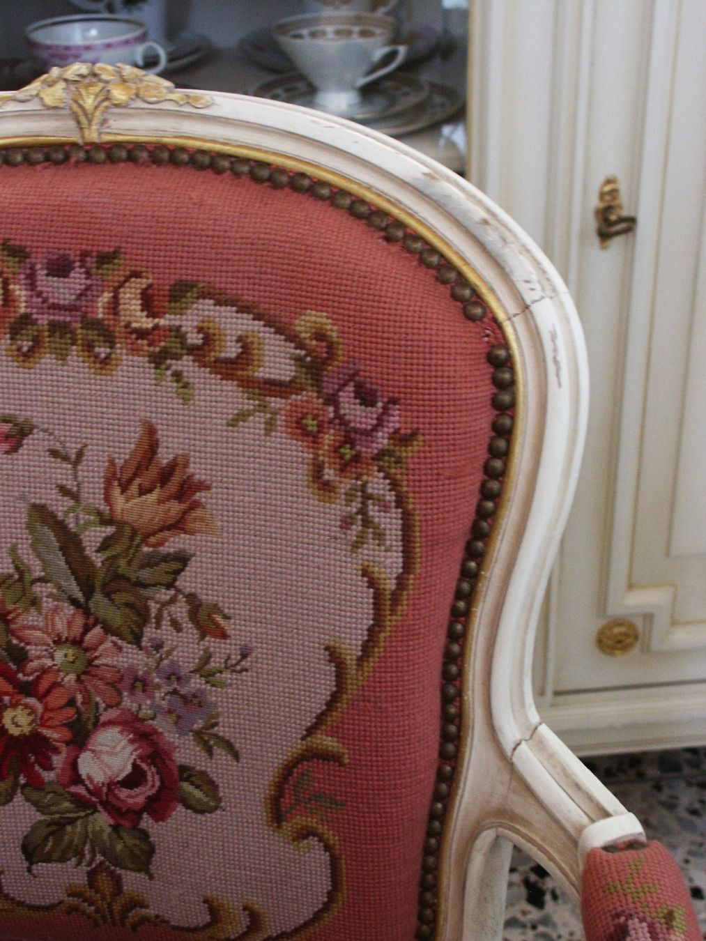 Poltrone: Gobelin-Sessel im Louis XV-Stil – Usato da Tuggen venduto da Mviola2 3
