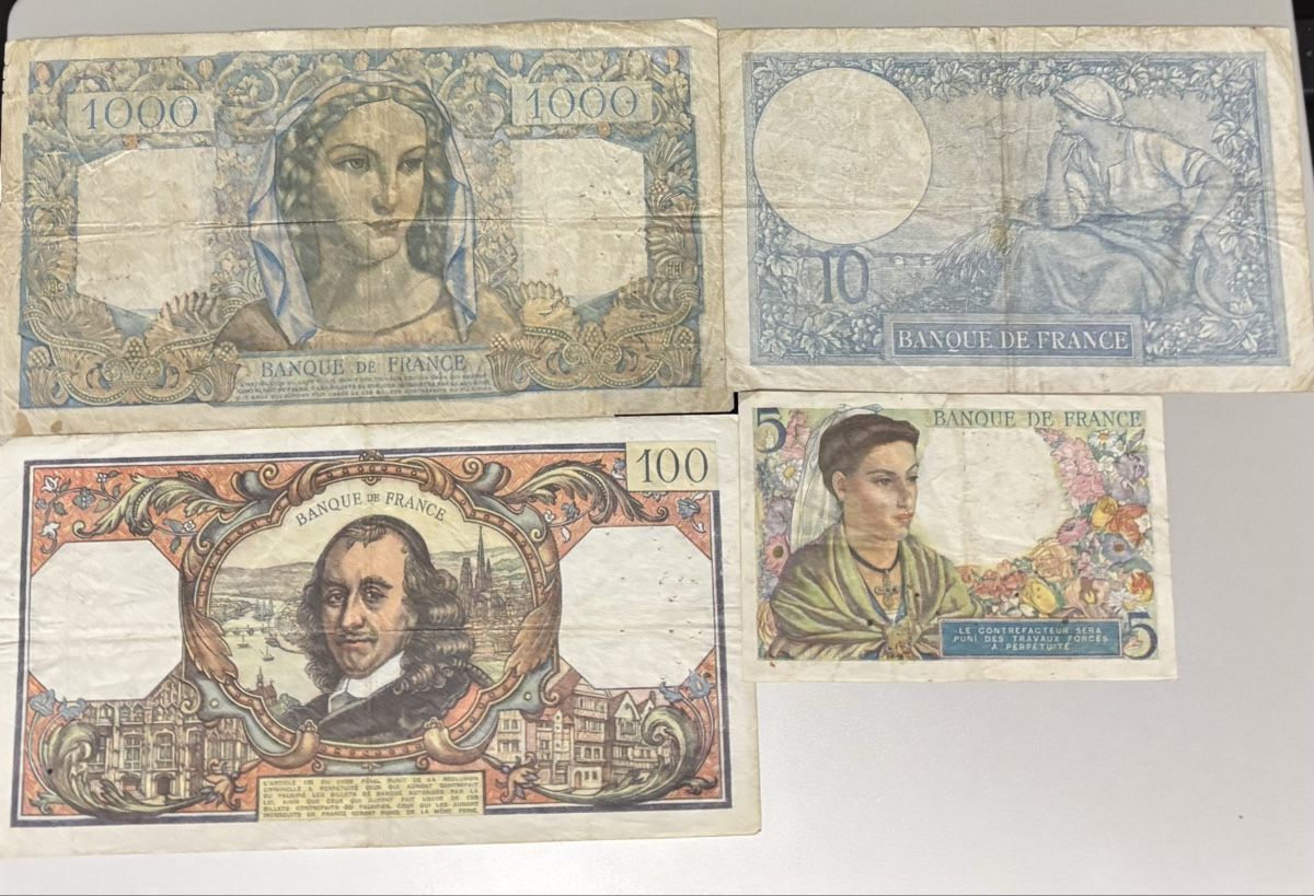 Banconote: Lot billets France – Usato da Le landeron venduto da santa_99 1
