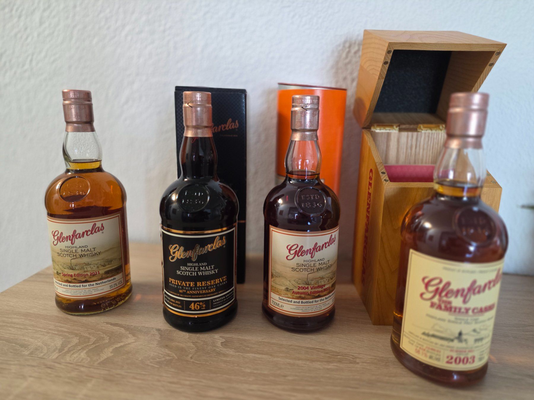 Glenfarclas Spirituosen: 4 Glenfarclas Abfüllungen!! – Neu und originalverpackt aus Goldach von Inlyner