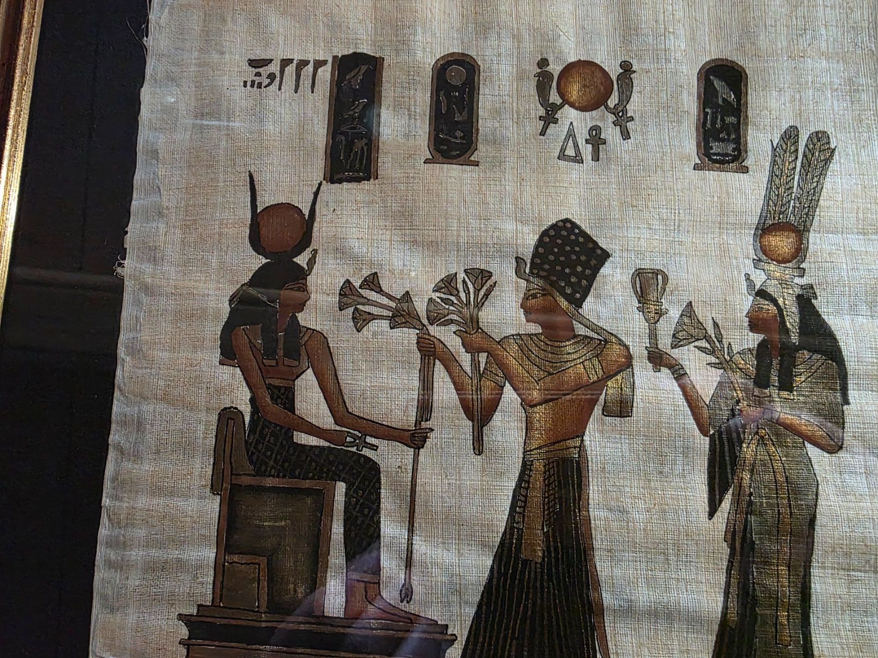 Poster & Bilder: ägyptisches Papyrus Bild 41 cm x 32 cm – Gebraucht aus Walterswil BE von Lonitti 5