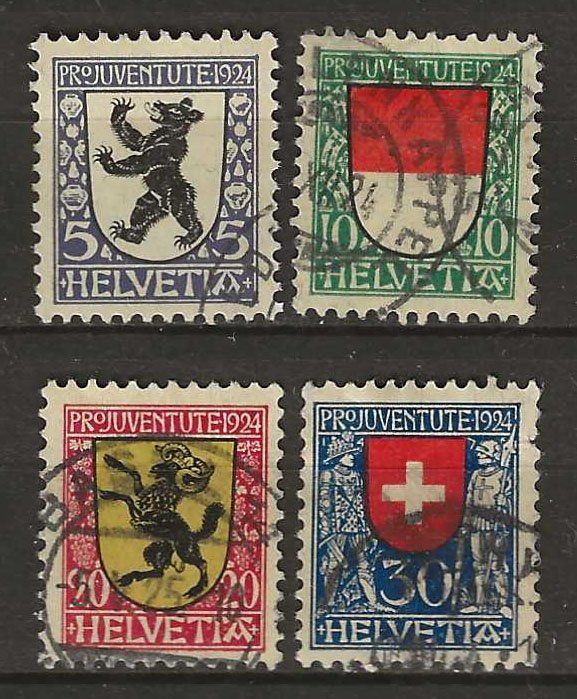 Tutti i francobolli: PJ024  - Pro Juventute 1924 obl. – Usato da Trélex venduto da Phil_Albert