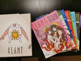 CLAMP Wonderworld Schachfiguren+ Brett + Hefte 1-9 + Schuber