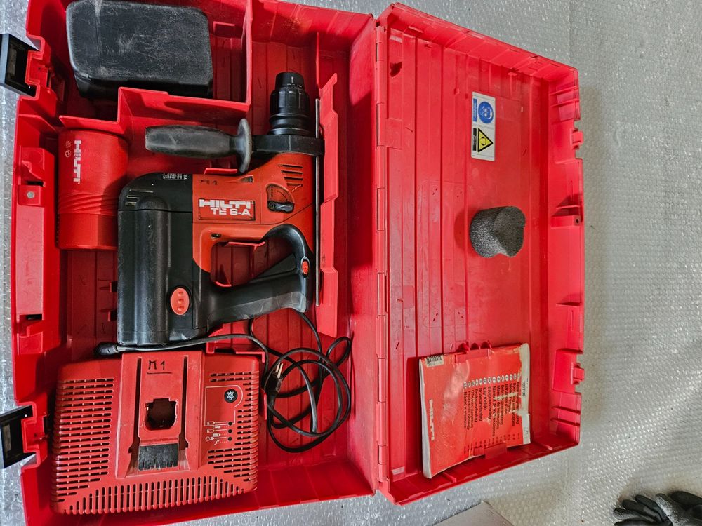 TaskStar Akku Bohrhammer 4-in-1 – Mit 2 Akkus, SDS-Plus, Für Heimwerker