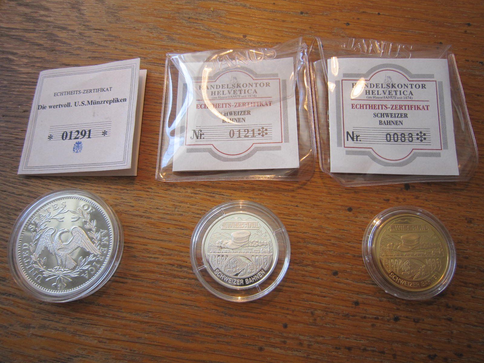 Tutti le monete: Münzen Silber- Gold- Anteile? Swiss Rail & American Liberty – Usato da Böttstein venduto da koehlerkafi 1