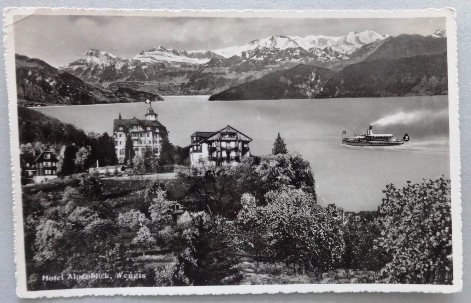 Cartes postales: Hotel Alpenblick, Weggis – D'occasion à Fétigny par Billy2miny