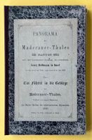 Georg Hoffmann Panorama des Maderaner- Tales 1865 mit Text