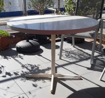 grosser runder Gartentisch, Metall, Sissach, retro, 70iger 