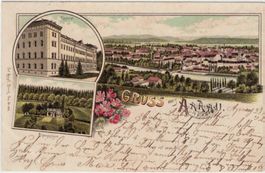 AG 124 Litho Aarau 3 Bilder 1899 von Annecy (Frankreich)