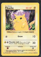 POKÉMON / Pikachu / Base Set 1999 🇺🇸 / Shadowless / 1Fr.!