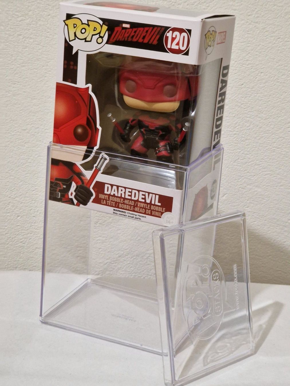 Funko Statuette: Funko Pop Marvel Daredevil Red Suite #120+ Acryl-Schutzhülle – Nuovo (secondo la descrizione) da Igis venduto da Vulleta.38 3