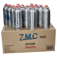 56x Butan Gas Kartusche 227g Gaskartuschen MSF-1a Camping
