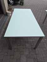 Esstisch Glastisch Stahlgestell 200x90cm guter Zustand