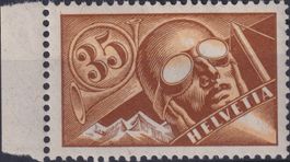 1923, F6 (PILOT) ** postfrische Marke +Bogenrand, Kat: 60.-