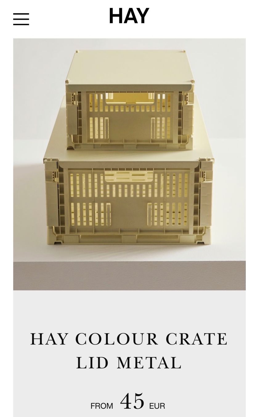 Tutte le decorazioni: HAY COLOUR CRATE LID, size M – Nuovo (secondo la descrizione) da Kilchberg ZH venduto da ben_pc68 6
