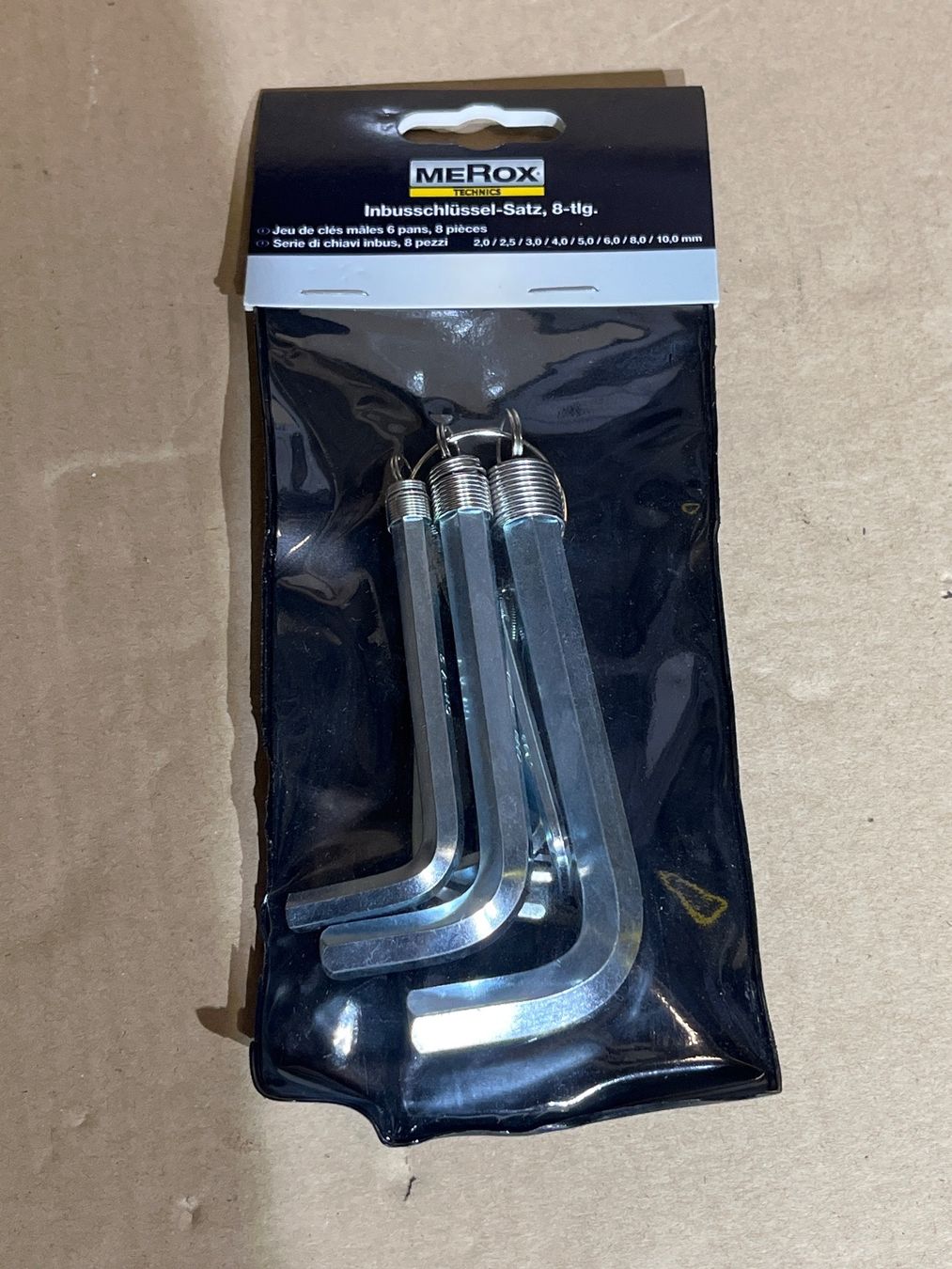 Alle Werkzeuge: Merox Inbusschlüsselsatz 8-tlg. – Neu und originalverpackt aus Tann von Mad_less