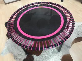 Fitnesstrampolin Bellikon mit pinken Seilen