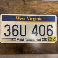 🇺🇸 U.S. Autoschild, West Virginia 36U 406 - ORIGINAL 