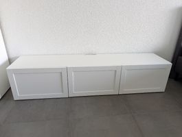 IKEA BESTÅ TV-Bank / TV-Möbel mit Türen – Weiss / HANVIKEN