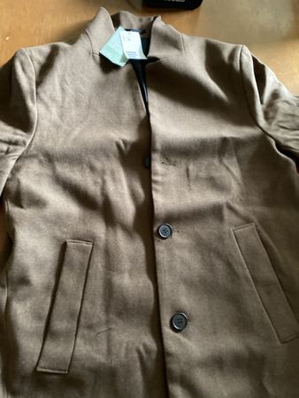 H&M Herren Wollmantel braun Grösse 50 neu mit Etikett
