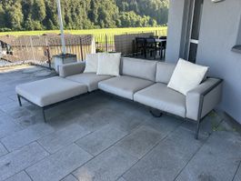 Ecksofa Outdoor grau, guter Zustand