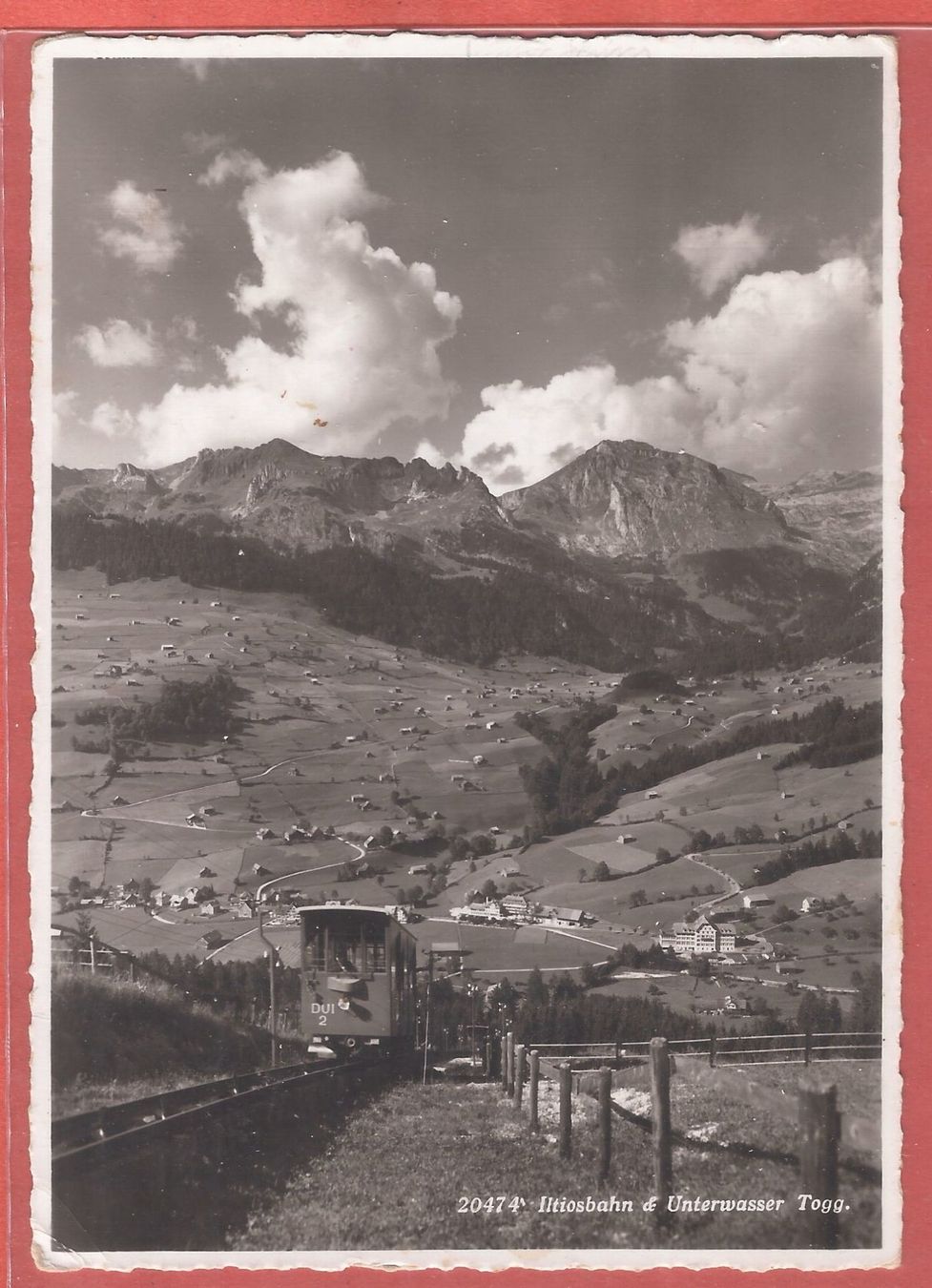 Cartes postales: Unterwasser - Iltiosbahn - 1938 – D'occasion à Fislisbach par Porano
