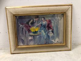 Inès Barcy (1884–1971) – Original Ölgemälde Art Déco Szene