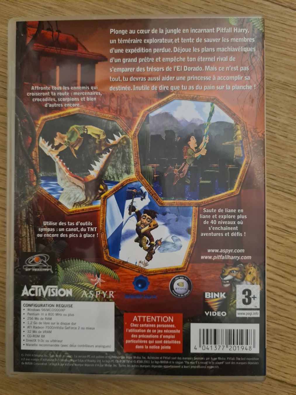 Giochi: Pitfall L'expedition Perdue (2 CD) (French) - PC – Usato da Carouge GE venduto da Gasco 1