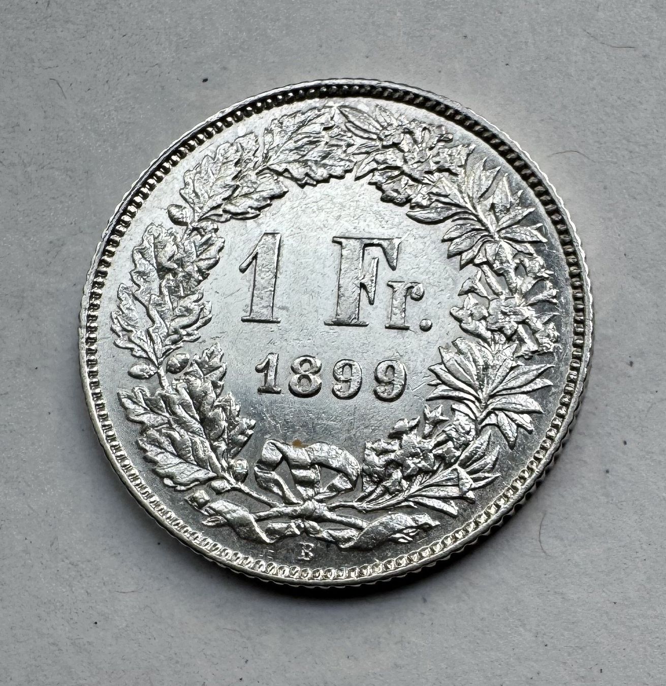 Tutti le monete: 1899 1 Franken -unz – Usato da Kirchberg SG venduto da Helveticus00