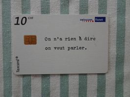 Swisscom Taxcard - Fr. 10.- - On n'a rien à dire - M29