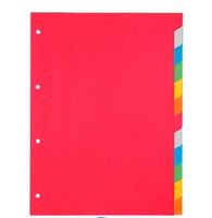15 Stk. Kartonregister a 6Taben, A4,  4-fach Lochung