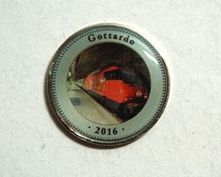 Gedenkmedaille Eisenbahn - Gotthard-Tunnel - 2016