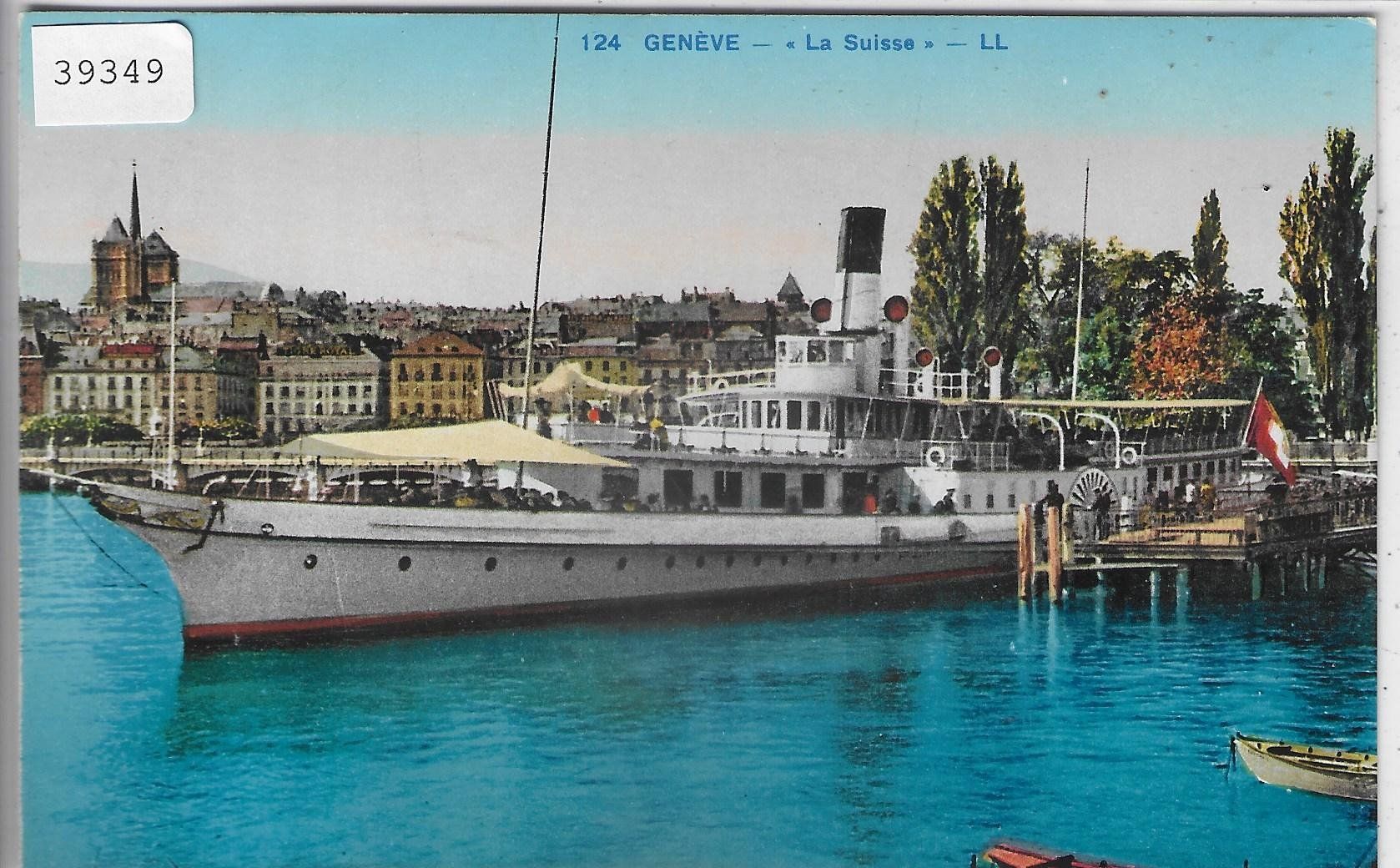 Ansichtskarten: Lac Leman - Bateau Salon "La Suisse" Litho – Gebraucht aus Ettingen von Kartenplanet