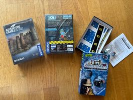 3 Brettspiele Scotland Yard Exit Adventure Games gebraucht