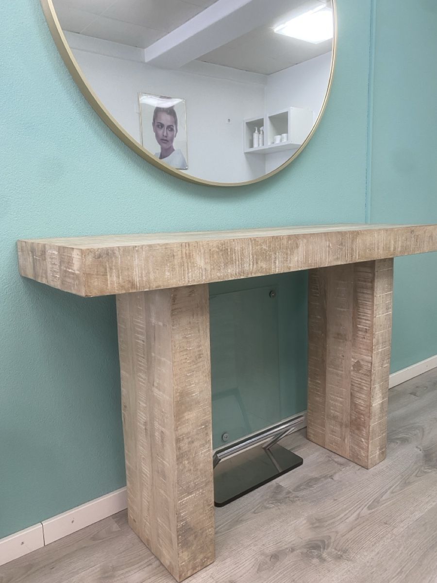Allestimento di negozi e stand fieristici: 2 Tables Console Blak Mango marque mutoni möbel – Nuovo (secondo la descrizione) da Zürich venduto da PAPILLON-BLEU 1